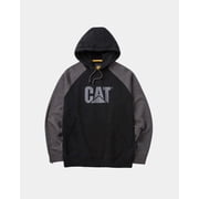 Caterpillar Mens Colorblock Raglan Hoodie