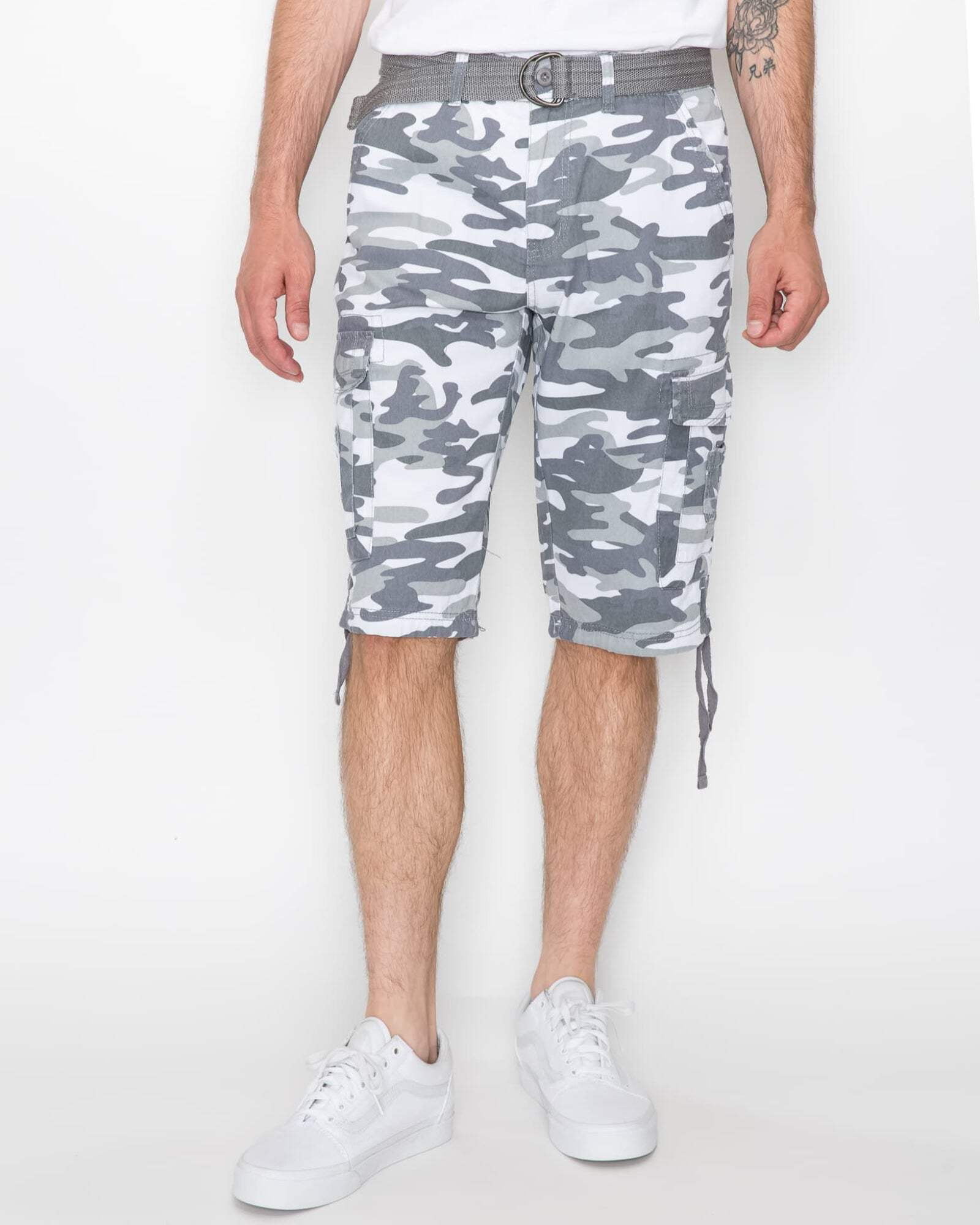 Men's Delano Messenger Cargo Shorts, Stretch Twill Cotton, Below Knee ...