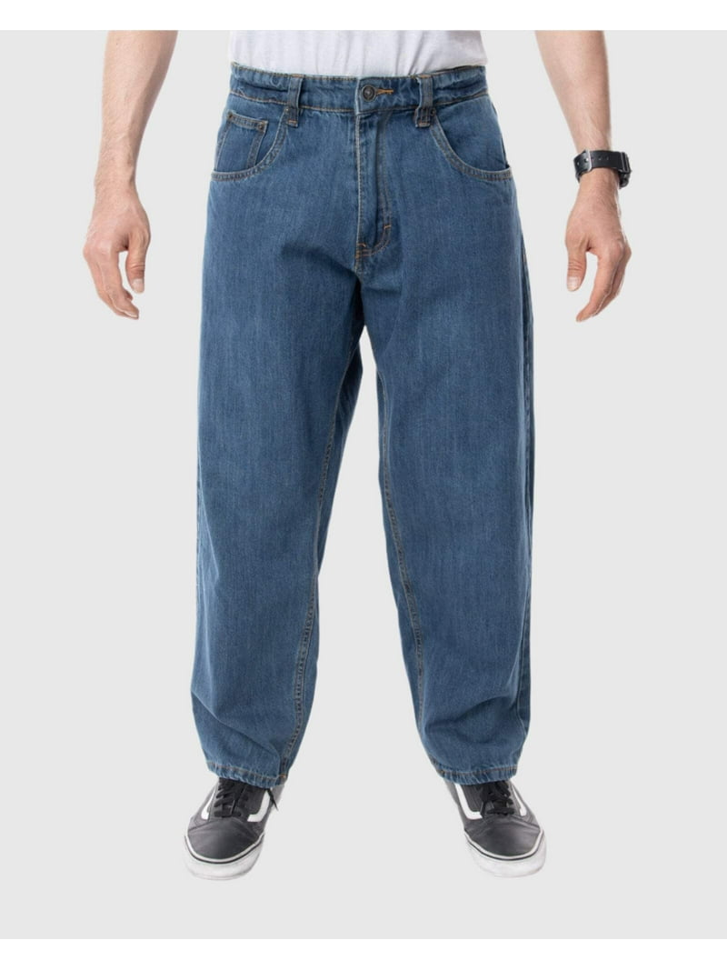 MEN'S DROOPY DROP CROTCH LOOSE FIT JEANS - Walmart.com