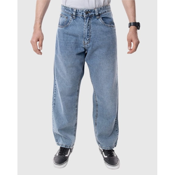 MEN'S DROOPY DROP CROTCH LOOSE FIT JEANS