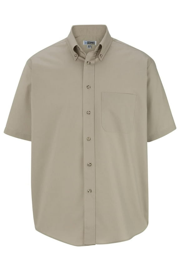 MEN'S EASY CARE SHORT SLEEVE POPLIN SHIRT