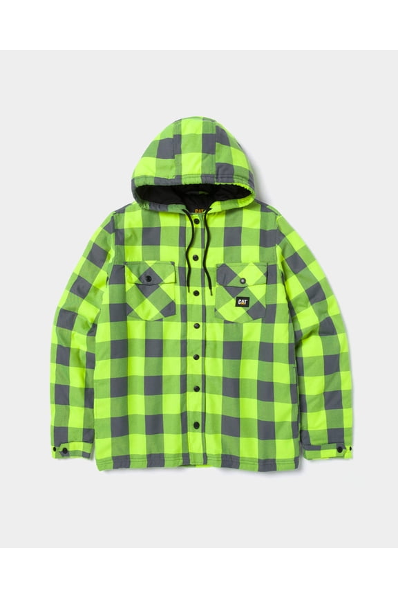 Hooded Flannel Outerwear Jackets Men's