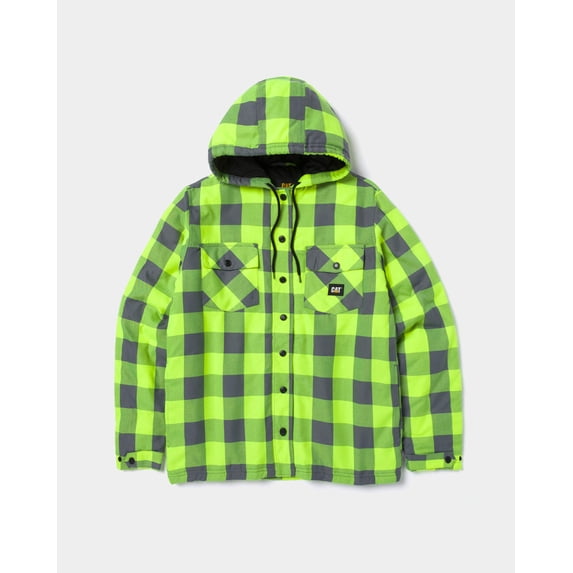 Caterpillar Hooded Flannel Outerwear Jackets Men's