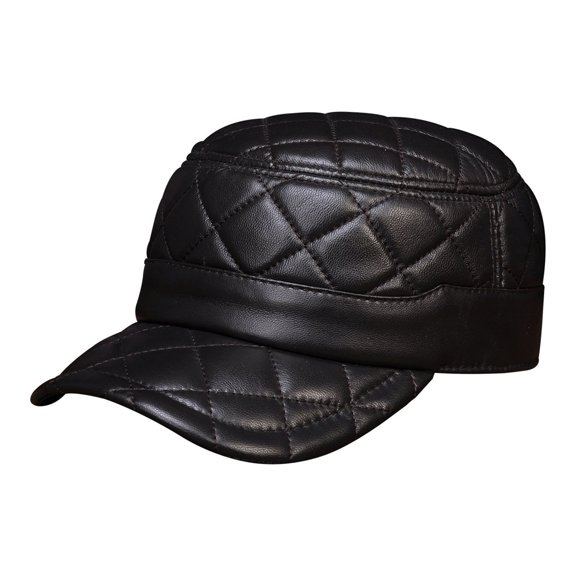 MEN'S Genuine Leather Baseball Cap Hat Brand New Leather Caps Hats ,Fashion