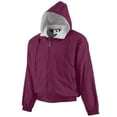 thumbnail image 1 of MEN'S HOODED TAFFETA JACKET/FLEECE LINED 2XL Maroon, 1 of 5