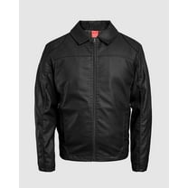 MEN'S JORY ZIP UP VEGAN LEATHER JACKET