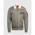 thumbnail image 1 of Men's Kamelo Sherpa Collar Flight Jacket - Tan, Medium, 1 of 3