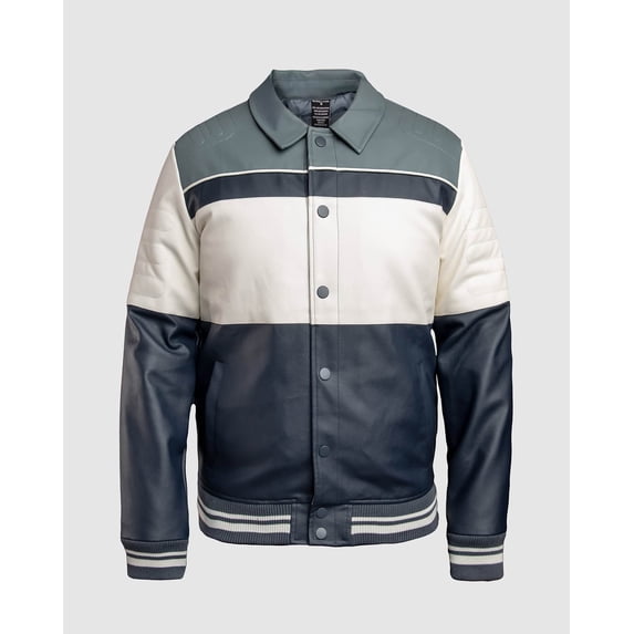 MEN'S LUCIO VEGAN LEATHER RACING JACKET