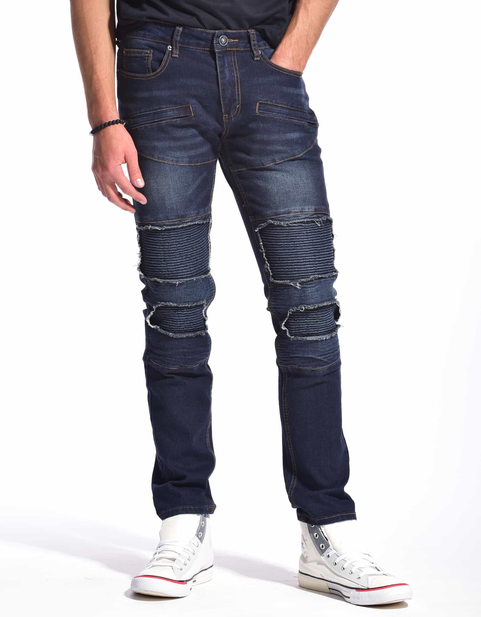 MEN'S MAMMOTH FIVE POCKETS MOTO SLIM FIT JEANS - image 1 of 11