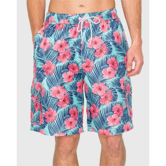 MEN'S PARADISE BLOOM CARGO BOARDSHORTS