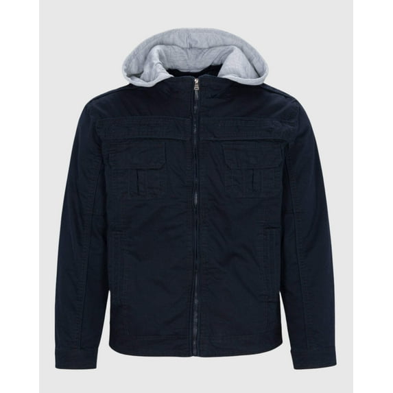 MEN'S RAGE HOODED TWILL JACKET