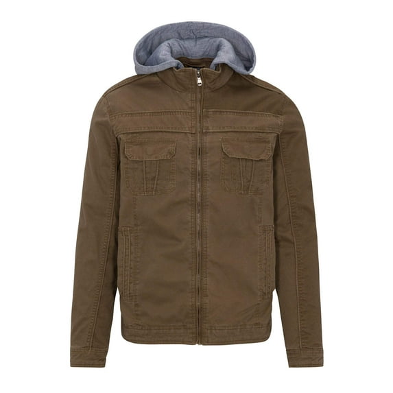 MEN'S RAGE MOTO TWILL HOODIE JACKETS