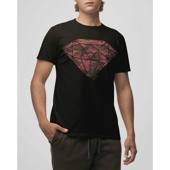 MEN'S RED CAMO DIAMOND GRAPHIC TEE