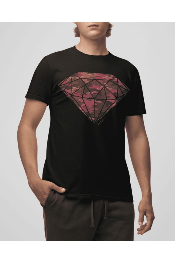 MEN'S RED CAMO DIAMOND GRAPHIC TEE