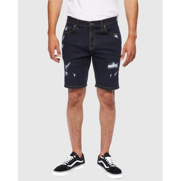 MEN'S RIPPER DISTRESSED DENIM SHORTS