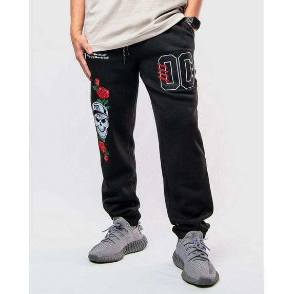 Men's Rome Fleece Graphic Joggers Black Small