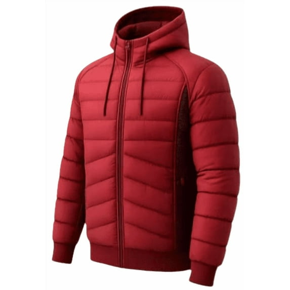 MEN'S SOLID CASUAL MIDWEIGHT FASHIONED SLIM FITTED JACKET W/DRAWSTRINGS S TO 4XL