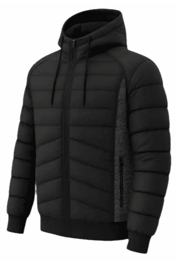 MEN'S SOLID CASUAL MIDWEIGHT FASHIONED SLIM FITTED JACKET W/DRAWSTRINGS S TO 4XL