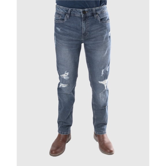 MEN'S STAMPEDE RIPPED STRAIGHT FIT JEANS
