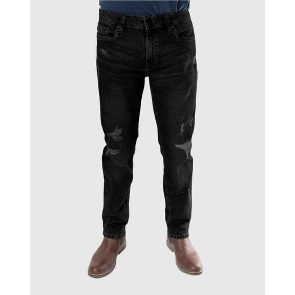 MEN'S STAMPEDE RIPPED STRAIGHT FIT JEANS