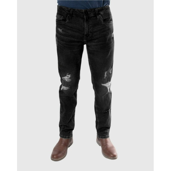 MEN'S STAMPEDE RIPPED STRAIGHT FIT JEANS