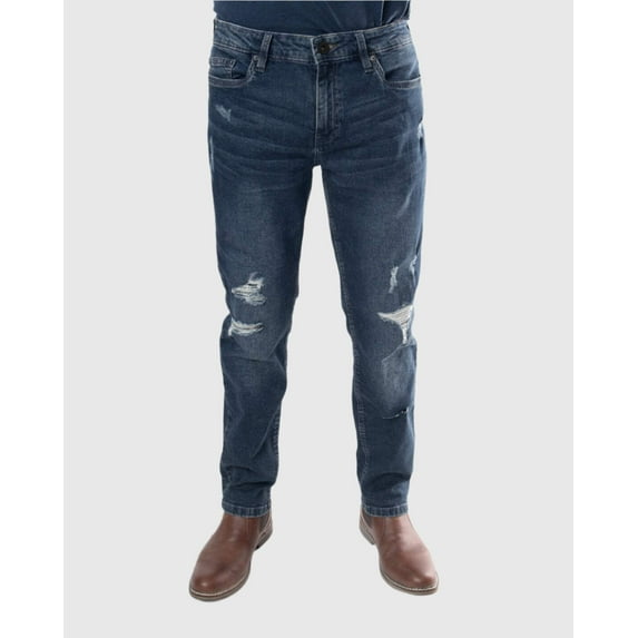 MEN'S STAMPEDE RIPPED STRAIGHT FIT JEANS