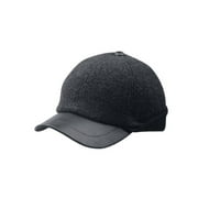 MEN'S WOOL CAP W/ WARMER FLAP - Charcoal 57CM