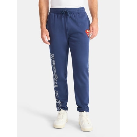 Superman Men's and Big Men's Graphic Jogger Pants, Sizes XS-3XL
