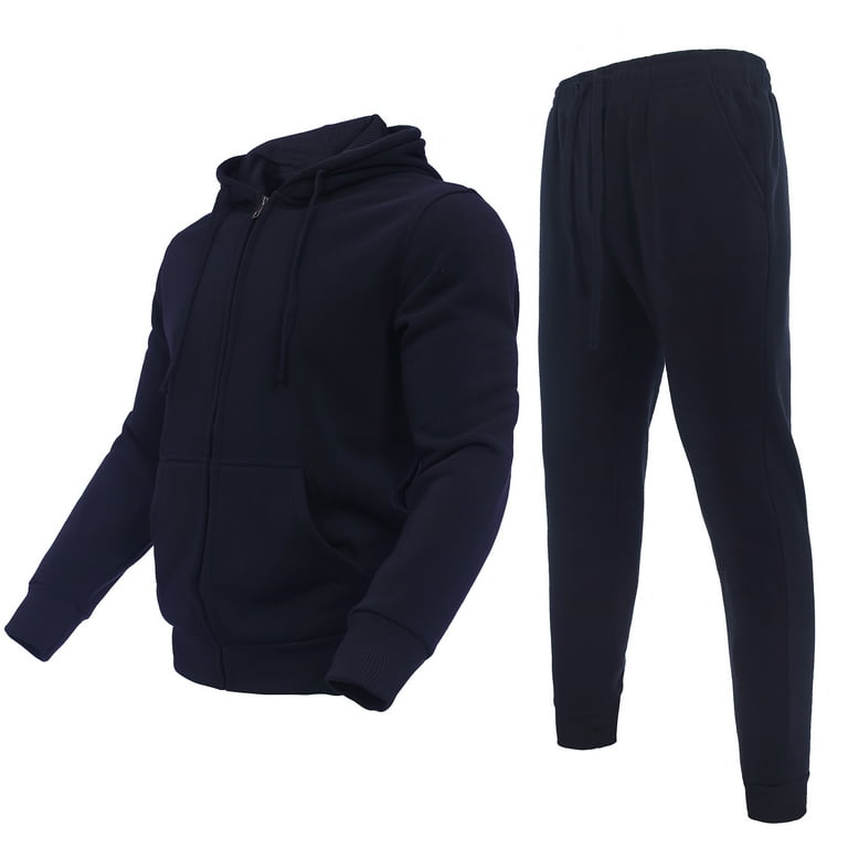 MEN TRACKSUIT FLEECE HOODIE SWEATSUIT FOR MEN SPORTSWEAR