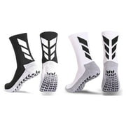 MENDENG Men Soccer Socks Youth Non Skid Grippy Sock for Hospital Yoga Accessories Training Equipment