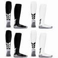 thumbnail image 1 of MENDENG Mens Grip Socks Soccer Grippy Socks for Men Non Slip Basketball Socks for Sports 4 Pack, 1 of 6