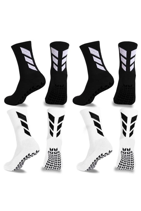 Non Anti Slip Skid Men's Soccer Socks - Training Running Hiking Athletic Yoga Hospital