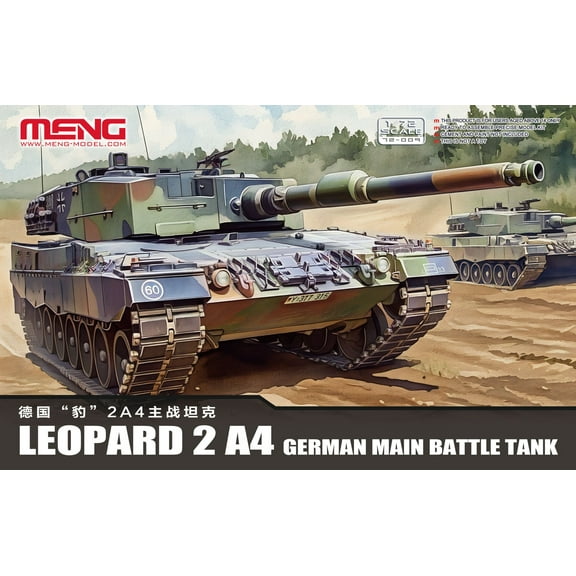 MENG 72-009 1/72 Leopard 2 A4 Howitzer German Main Battle Tank Assembly Model