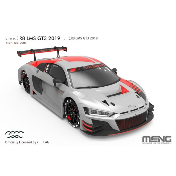 MENG CS-006 1/24 Scale AD R8 LMS GT3 2019 Car Model Kit