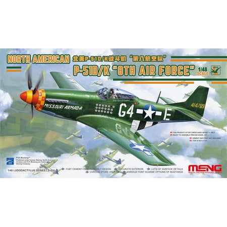 MENG LS-010 1/48 NORTH AMERICAN P-51D/K "8TH FORCE"LUDODACTYLUS Fighter MODEL