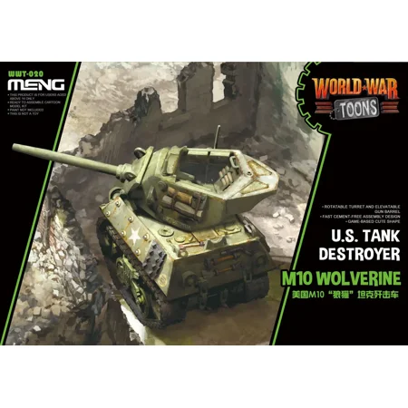 MENG Model WWT-020 US Tank Destroyer M10 Wolverine Model Kit