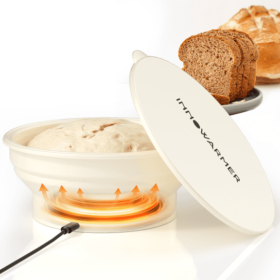 MENGBEI Bread Proofing Box Kit - Foldable Dough Proofer Box with 4 Temp Levels, Food Grade Silicone Mat, Foldable Design for Sourdough, Bread & Pizza Dough Rising