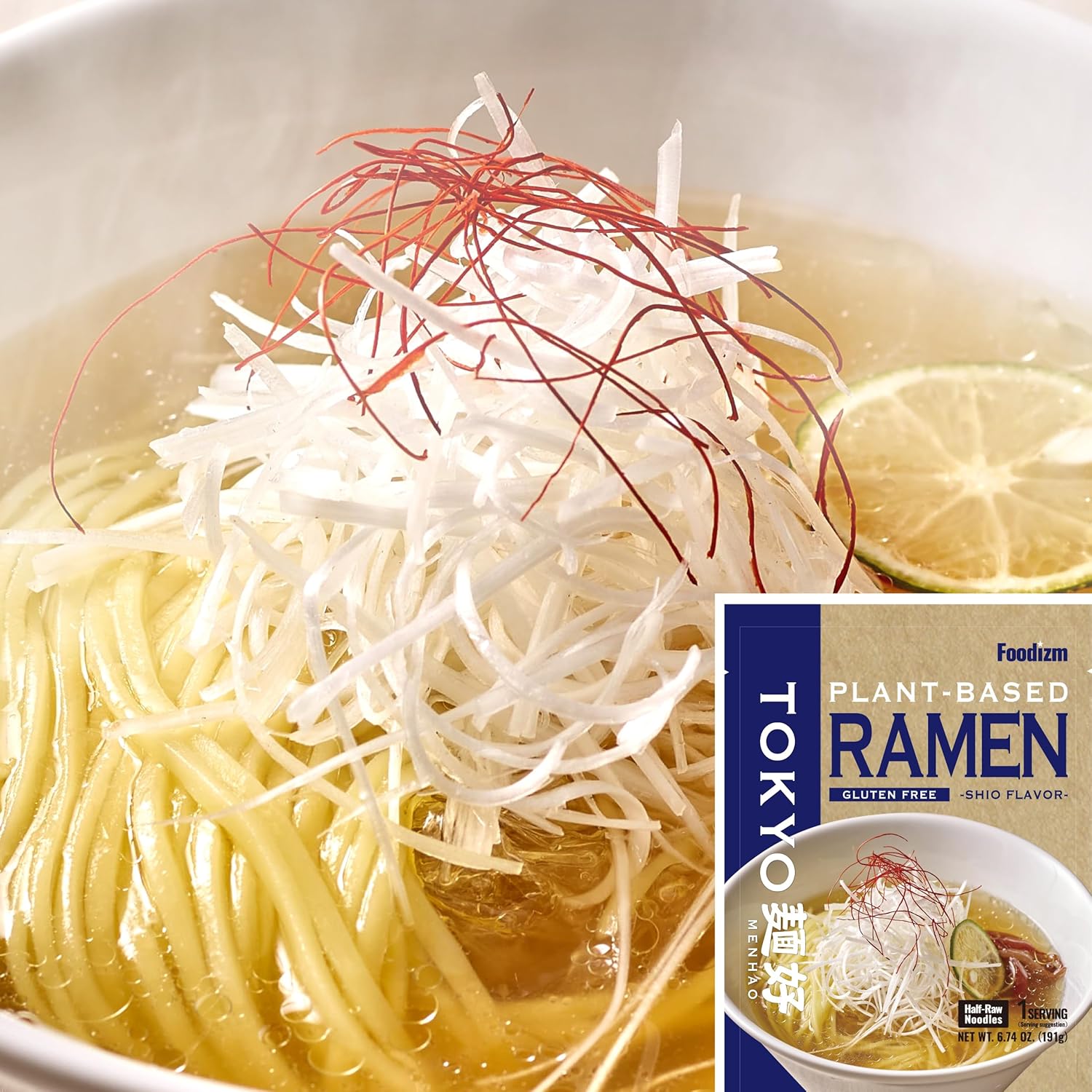 MENHAO Shio Gluten Noodles, Rice Ramen Noodle, Rice Flour, Allergy