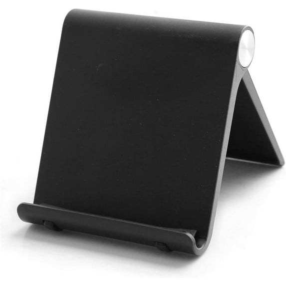 MENKEY Adjustable Cell Phone Stand Universal Foldable Mobile Phone Dock,Compatible for iPhone12 iPhone11 Pro Xs Max 8 7 6,Switch,iPad Mini,Samsung GalaxyS10,Google Nexus,Kindle-Black