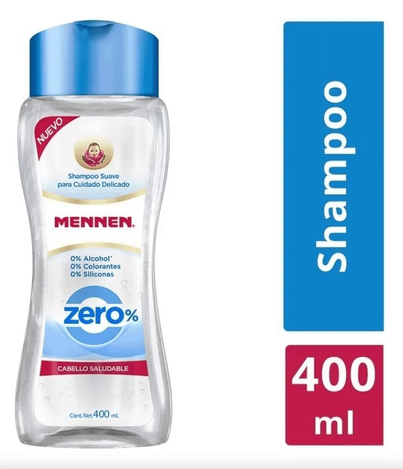 Mennen Baby Magic Shampoo ZERO 400 mL bottle 13.52 oz Gentle Tear Free Shampoo for All Hair Types
