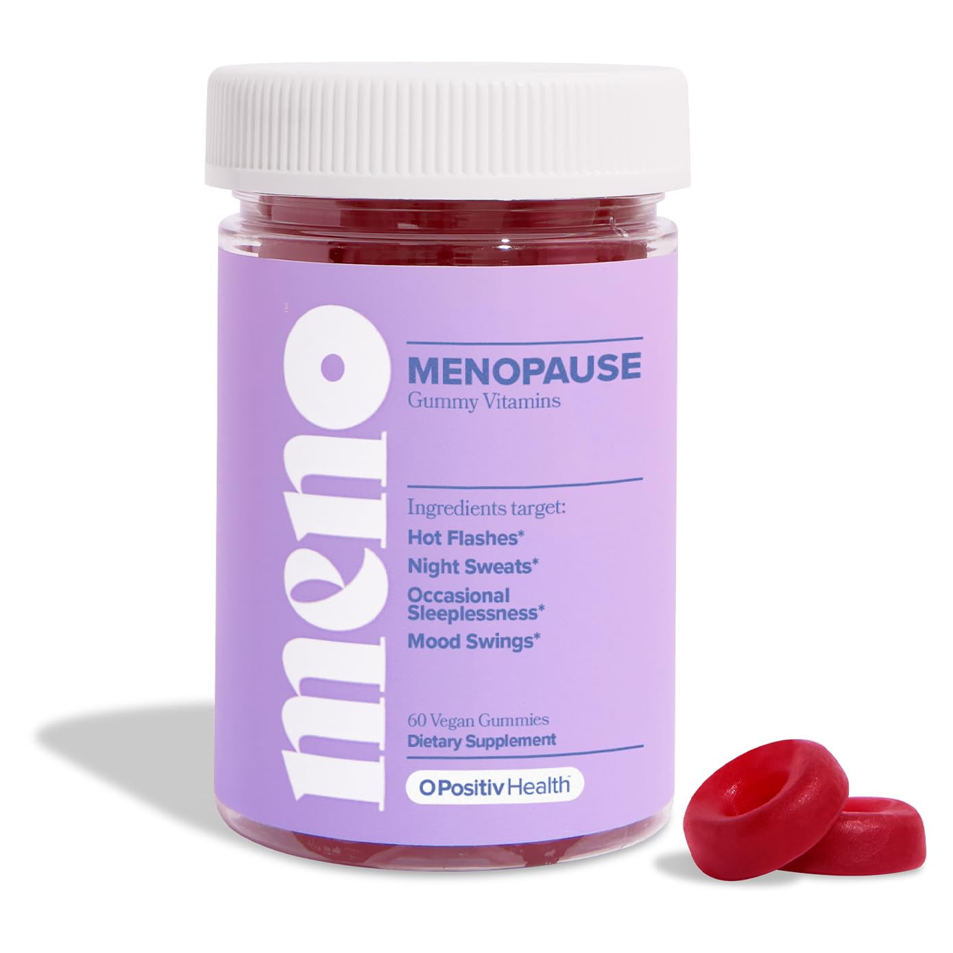MENO Gummies for Menopause, 30 Servings (Pack of 1) HormoneFree Menopause Supplements for