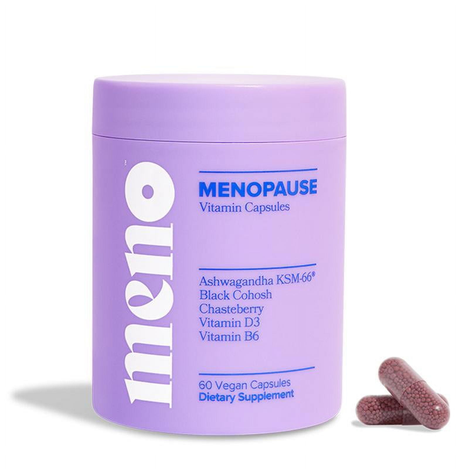 MENO Menopause Vitamins 30 Servings, Dietary Capsules with Black