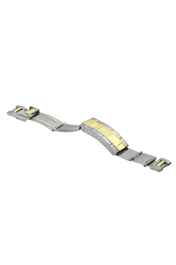 MENS 18K/SS REAL GOLD TWO TONE BUCKLE GOLD IN MIDDLE NEW MODEL STYLE WET SUIT