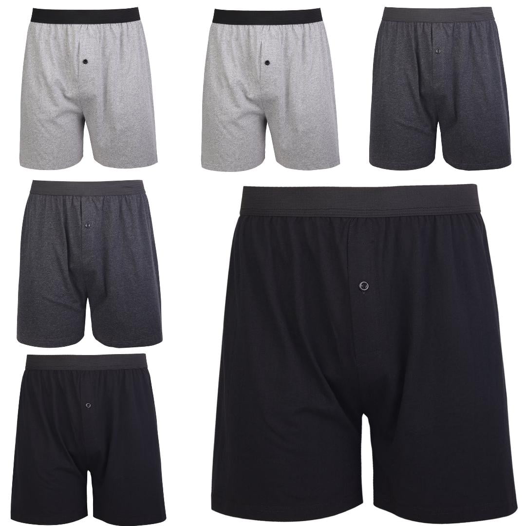 MENS 6 PICES TALL & BIG USA EXCELLENT DESIGN COTTON KNIT BOXERS UNDER WEAR SIZE -3XL (48-50) WITH FREE SHIPPING