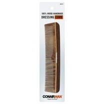 Conair Small 1 Handmade Wood Hair Comb, Detangling, Multicolor