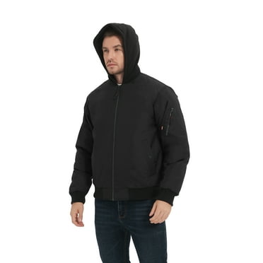 Hawke & Co Mens Stanton Hooded Bomber Jacket, Sizes S-2XL