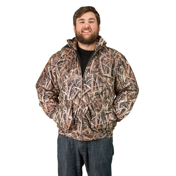 MENS INSULATED/ WATERPROOF MOSSY OAK CAMOUFLAGE TANKER JACKET- HUNTING- CAMPING, Shadow Grass Blades, Large
