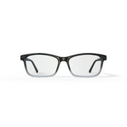 Walmart Mens Kevin Rectangular Prescription Eyeglasses with Case, Black Crystal