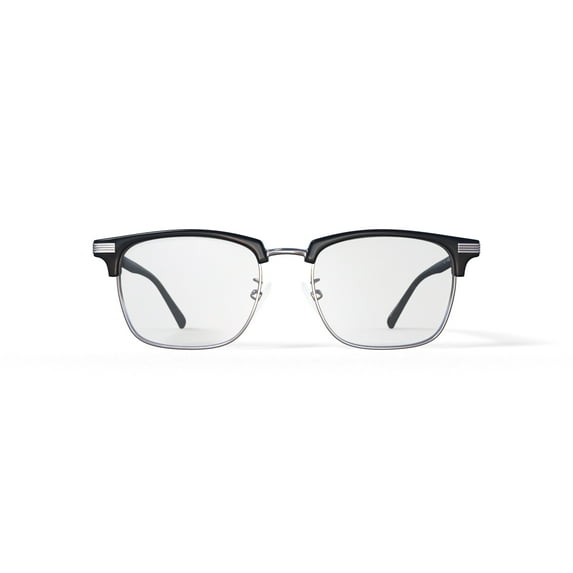 Walmart Mens Kijani Prescription Eyeglasses with Case, Black/Gold