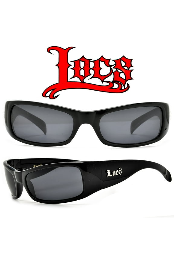 MENS LOCS OG GANGSTER LOWRIDER CHOLO DARK BLACK SHADES SUNGLASSES